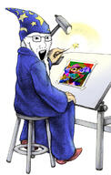 4soyjaks baby clothes deformed hat holding_object imagemagick lamp robe soyjak stubble subvariant:nathaniel variant:gapejak variant:nojak variant:soyak wand wizard_hat // 745x1168 // 274.6KB