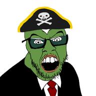 9a0c admin admin_jager amphibian animated clothes ext=gif frog glasses gray_skin green_skin jager meta:namefags motion_blur pepe_the_frog pirate pirate_hat skull skull_and_bones squinting stubble suit suit_and_tie text variant:feraljak // 1500x1500 // 955.7KB