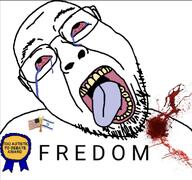 ack ack! award blood charlie_kirk clothes crying eyebrows flag:israel flag:united_states glasses meta:op_is_a_fat_retarded_nigger op_is_a_retarded_lazy_faggot_for_not_tagging_his_own_shit shot soyjak stubble teeth tongue variant:bernd // 966x906 // 279.2KB