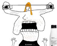 alien bbc blacked bottle brainlet clothes eye_stalks glasses hat nintendo open_mouth plastic_bottle soy soyjak soylent soylent_(original) soylent_bottle stubble super_smash variant:unknown video_game // 1019x823 // 97.0KB