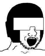 clothes hat helmet newgrounds open_mouth soyjak stubble tankman variant:soyak video_game // 644x800 // 15.7KB