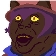 brown_skin cat_ear clothes hair hat jimbo_(namefag) jimbo_(user) jimbrap lips meta:namefags mouth_open niko_(oneshot) oneshot pixel_art series:jimbo_emotes surprised variant:alicia yellow_sclera yellow_teeth // 97x97 // 1.6KB