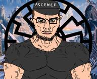 ascence_(user) buff clothes hat hyperborea muscles sonnenrad subvariant:muscular_chud trend:aryan variant:chudjak vein // 1144x929 // 656.4KB