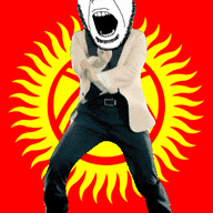 angry animated country dance flag gangnam_style glasses krgyzstan open_mouth soyjak stubble variant:cobson // 300x460 // 511.2KB