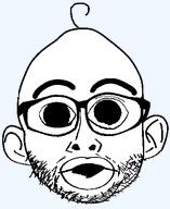 aliased baby big_eyes deformed ear glasses hair series:kidjaks soyjak stubble subvariant:andrew template transparent_background variant:nojak // 370x453 // 13.1KB