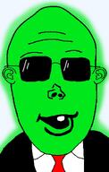 clothes glasses glowing green_skin suit suit_and_tie sunglasses trend:glowie variant:vlodson // 640x1011 // 138.0KB