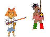 ack aztec aztec_empire aztlan brown_skin gun hanging mexico mymy_(ongezellig) ongezellig subvariant:chudjak_front subvariant:unbotheredchud variant:chudjak zellig // 1600x1200 // 378.3KB