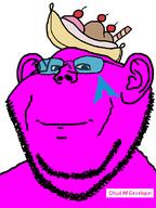 arch_linux banana_split_ice_cream closed_mouth developer magenta_skin mud_(user) quote_(user) smile tinted_glasses variant:impish_soyak_ears // 598x800 // 21.2KB