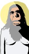 beard creepy glasses god grey_hair gynaecomastia halo ominous smile soyjak subvariant:hornyson variant:cobson // 927x1730 // 113.3KB