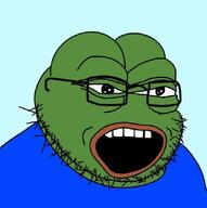 amphibian clothes frog glasses nas:pepe pepe_the_frog soyjak stubble variant:pepejak // 644x648 // 249.3KB