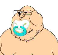 amerimutt baby caca glasses pacifier satoko_houjou(namefag) satoko_houjou_fan white_skin // 800x764 // 31.7KB