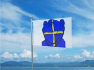 animated country cross ear flag flag:sweden makesweet sky smile soyjak stubble sweden variant:impish_soyak_ears waving // 400x300 // 559.0KB