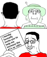 41 41% clothes confused crystal_cafe female green_hair hat invitation invite proposal sisa smile subvariant:bridget total_tranny_death ttd valentine variant:bernd variant:chudjak variant:gapejak wholesome // 632x768 // 176.3KB