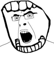 angry glasses large_mouth open_mouth soyjak variant:cobson vore // 229x255 // 12.6KB