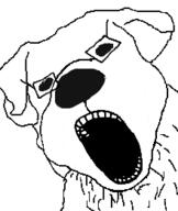 animal discord_dog dog ear glasses open_mouth soyjak stubble variant:unknown // 220x261 // 16.0KB