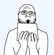 glasses holding_object looking_at_you mouth_open music_album open_mouth soyjak stubble variant:albumjak variant:unknown // 456x469 // 8.5KB