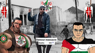 damour fatah flag:palestine lebanese_civil_war lebanon maronite meta:ai_generated mge palestine plo subvariant:muscular_chud variant:bernd variant:chudjak yasser_arafat // 1920x1080, 10.2s // 12.7MB