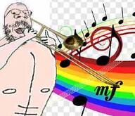 baby babyjak beard glasses musical_note rainbow trombone variant:gapejak // 255x219 // 102.7KB