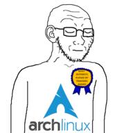 arch_linux closed_eyes glasses gnulinux most_interests_ruined_by_trannies_award posted_it_again_award soyjak variant:soyak // 600x600 // 75.8KB