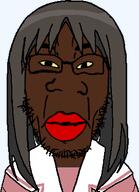 anime ayumu_kasuga(namefag) azumanga_daioh big_lips brown brown_hair brown_skin deformed glasses hair low_resolution nigger pink_skin red_lips stubble subvariant:chudplier transparent_background variant:markiplier_soyjak wrinkles // 271x374 // 26.0KB
