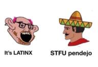 amerimutt chad glasses mexico mustache mutt open_mouth purple_hair stubble tranny united_states variant:soymutt // 567x391 // 124.0KB