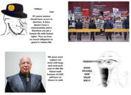 abortion award closed_mouth fedora fetus glasses glowing_glasses klaus_schwab mutt open_mouth reddit smug soyjak stubble subvariant:soyak_(smug) valid variant:soyak women // 1610x1166 // 1.8MB