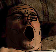 glasses irl open_mouth soyjak tony_soprano variant:tony_soprano_soyjak // 250x233 // 55.1KB