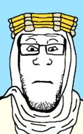 agal arab arabia blue_sky clothes hat keffiyeh lawrence_of_arabia neutral stubble subvariant:neutralplier variant:markiplier_soyjak // 597x966 // 74.4KB