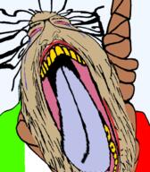 bloodshot_eyes brown_skin crying distorted glasses hanging italy suicide tranny variant:israeli_soyjak yellow_teeth // 584x666 // 205.1KB