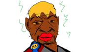 award big_lips big_nose brown_skin drawfag ear eyebrows gartic_phone george_floyd hunky_twink_sex_machine nate nate_(soyjak_party) nate_higgers natejak nigger shitskin stink_lines stinky stubble variant:alicia white_background yellow_hair yellow_sclera // 758x424 // 70.1KB