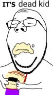 arm closed_eyes closed_mouth dead glasses gore hand hanging holding_object its_over soyjak stubble subvariant:wholesome_soyjak suicide text variant:gapejak // 600x1053 // 57.1KB