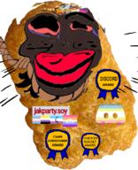 chicken_nugget chud_(boorufag) chud_(soybooru) discord jartycuck pedophile subvariant:jartycuck transgender_flag variant:chudjak // 692x851 // 574.0KB