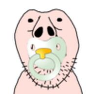 baby babyjak beard low_quality pacifier small_eyes subvariant:brunetto // 100x100 // 10.1KB