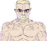 aryan baby babyjak binky blond buff caca cacaborea hair jpeg jpeg_compression low_quality low_resolution pacifier pink_skin subvariant:muscular_chud variant:chudjak // 159x139 // 2.5KB