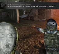 ammo armor clear_sky cyrillic_text gas_mask grass hand pointing stalker text variant:two_pointing_soyjaks // 1076x994 // 109.8KB