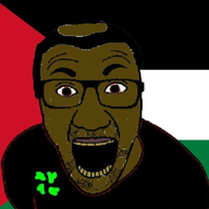 4chan black_skin cap clothes glasses hat open_mouth palestine palestinian politics soyjak stubble variant:el_perro_rabioso yellow_teeth // 682x657 // 262.0KB