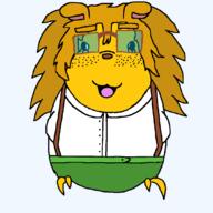 bird breasts clothes cross_eyed dog ear female femjanny freckles glasses janny open_mouth overalls variant:budgiejak // 1080x1080 // 69.7KB