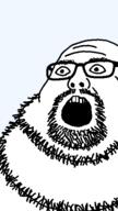 bald fat glasses neckbeard open_eyes open_mouth transparent_background variant:neckbeardjak // 324x576 // 9.7KB
