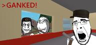 3soyjaks apocalypse apocalypse_rising are_you_soying_what_im_soying clothes gun hat looking_at_each_other ominous pistol rifle roblox shotgun subvariant:wholesome_soyjak ushanka variant:cobson variant:gapejak variant:markiplier_soyjak weapon window // 1240x589 // 303.0KB