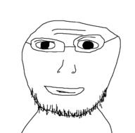 bald glasses soyjak stubble variant:roadjak // 724x711 // 27.7KB