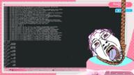 apple_(company) asahi_lina bloodshot_eyes clothes crying glasses hair hanging keyboard linux mac_os mustache open_mouth programming rope rust_(programming_language) soyjak streamer stubble suicide technology tongue tranny variant:bernd vtuber yellow_teeth // 1226x689 // 699.6KB