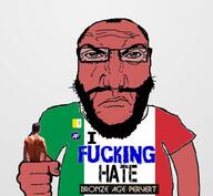 america_first bronze_age_mindset bronze_age_pervert brown_skin catholic country flag flag:italy flag:vatican_city italy subvariant:science_lover variant:markiplier_soyjak vatican // 1017x935 // 72.3KB