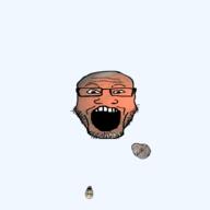 3soyjaks deimos glasses grin mars moon open_mouth phobos planet solar_system soyjak space stubble variant:el_perro_rabioso variant:markiplier_soyjak variant:soyak // 1000x1000 // 171.0KB