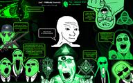 arm biting_lip cap central_intelligence_agency clenched_teeth closed_mouth clothes creepy evil federal_bureau_of_investigation fire freemason glasses glowie glowing glownigger gun hair hand hat judaism kabbalah laughing long_hair multiple_soyjaks mustache necktie neutral open_mouth pol_(4chan) skeleton smile soyjak soyjak_trio speech_bubble stretched_mouth stubble subvariant:feralrage subvariant:splicejak suit sunglasses text variant:a24_slowburn_soyjak variant:alicia variant:cobson variant:el_perro_rabioso variant:feraljak variant:gapejak variant:impish_soyak_ears variant:markiplier_soyjak variant:susjak variant:tony_soprano_soyjak wojak // 1920x1200 // 1.6MB