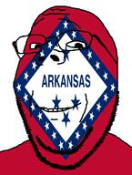 arkansas flag flag:arkansas glasses looking_at_you smile soyjak star_(symbol) stubble subvariant:wholesome_soyjak teeth template united_states variant:gapejak // 582x772 // 29.8KB