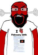 1778 1816 1923 1943 1988 1992 2014 2023 angry arm auto_generated beard clothes country february february_20 glasses open_mouth red soyjak steam subvariant:science_lover text variant:markiplier_soyjak wikipedia // 1440x2096 // 611.8KB