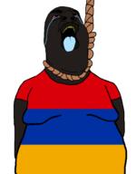 Total_armenian_death armenia armenigger big_lips big_nose blue_tongue crying fat flag:armenia hanging red_sclera rope shitskin total_armenigger_death variant:hydejak yellow_teeth // 961x1227 // 108.3KB