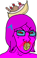 angry arch_linux banana_split_ice_cream blood bloodshot_eyes clenched_teeth cracked_teeth female glasses hair magenta_skin nosebleed object_on_head piercing quote quote_(user) quote_admin red_eyes septum_piercing series:foidjaks short_hair subvariant:female_soyak teeth transparent_background variant:soyak vein // 970x1509 // 192.5KB