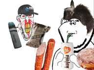 clothes drinking food hat polish sausage slavic variant:feraljak variant:impish_soyak_ears // 1109x832 // 844.1KB