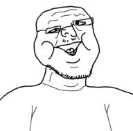 4chan glasses newgrounds slob soyjak stubble variant:r9kson // 545x538 // 10.8KB